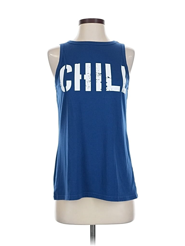 Pre-owned Unbranded Sleeveless T-shirt In Blue