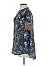 Cato 100% Polyester Blue 3/4 Sleeve Blouse Size M - photo 5