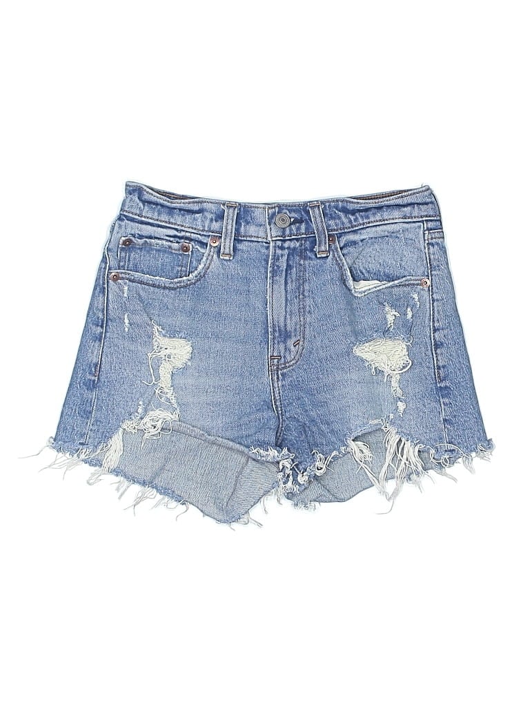 Pre-owned Abercrombie & Fitch Denim Shorts In Blue