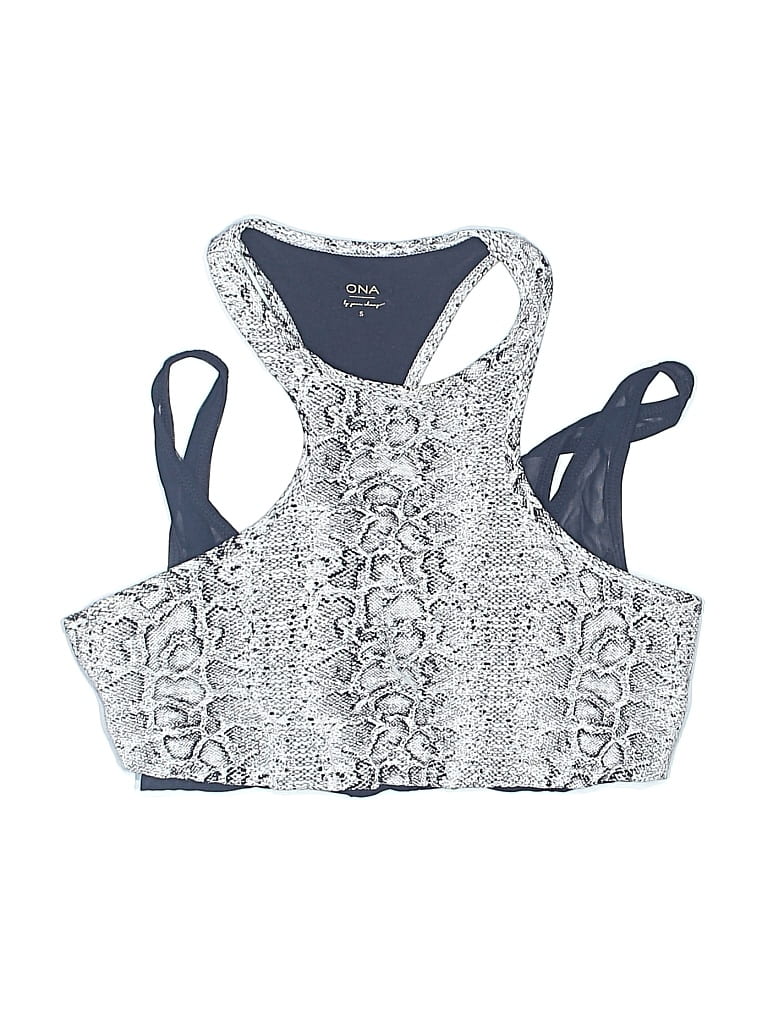 Pre-owned Ona By Yoon Chung Swimsuit Top Gray Swimwear