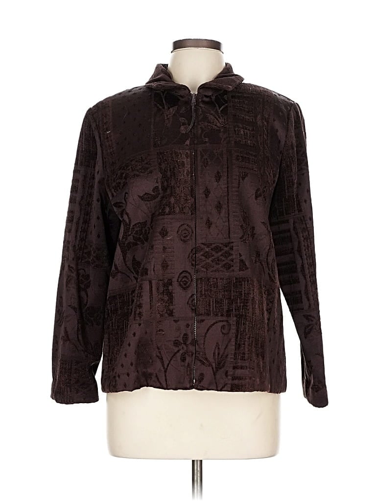 Pre-owned Dressbarn Jacket In Burgundy