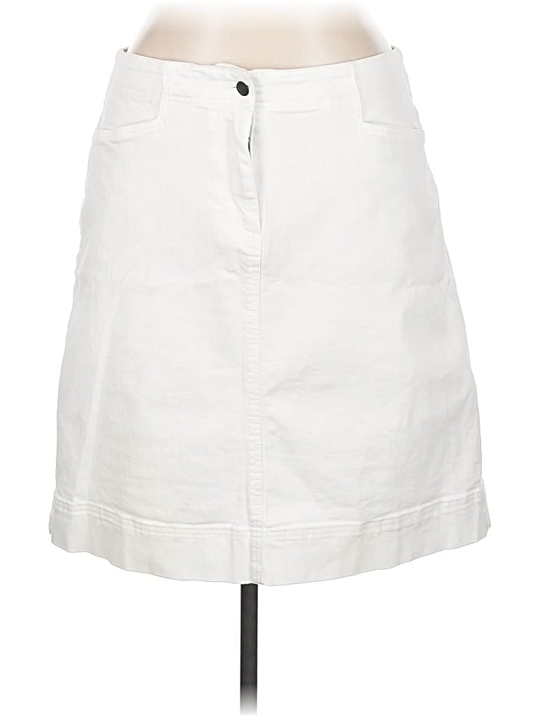 Pre-owned Talbots Outlet Casual Skirt In White