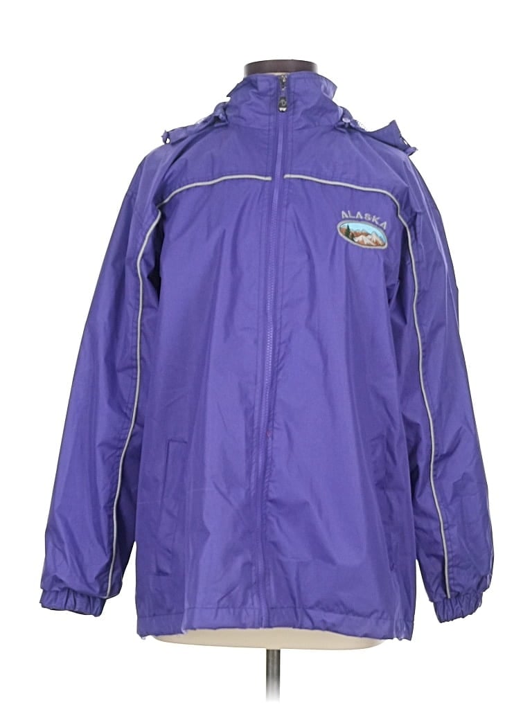 Pre-owned Assorted Brands Windbreaker Jacket In Purple
