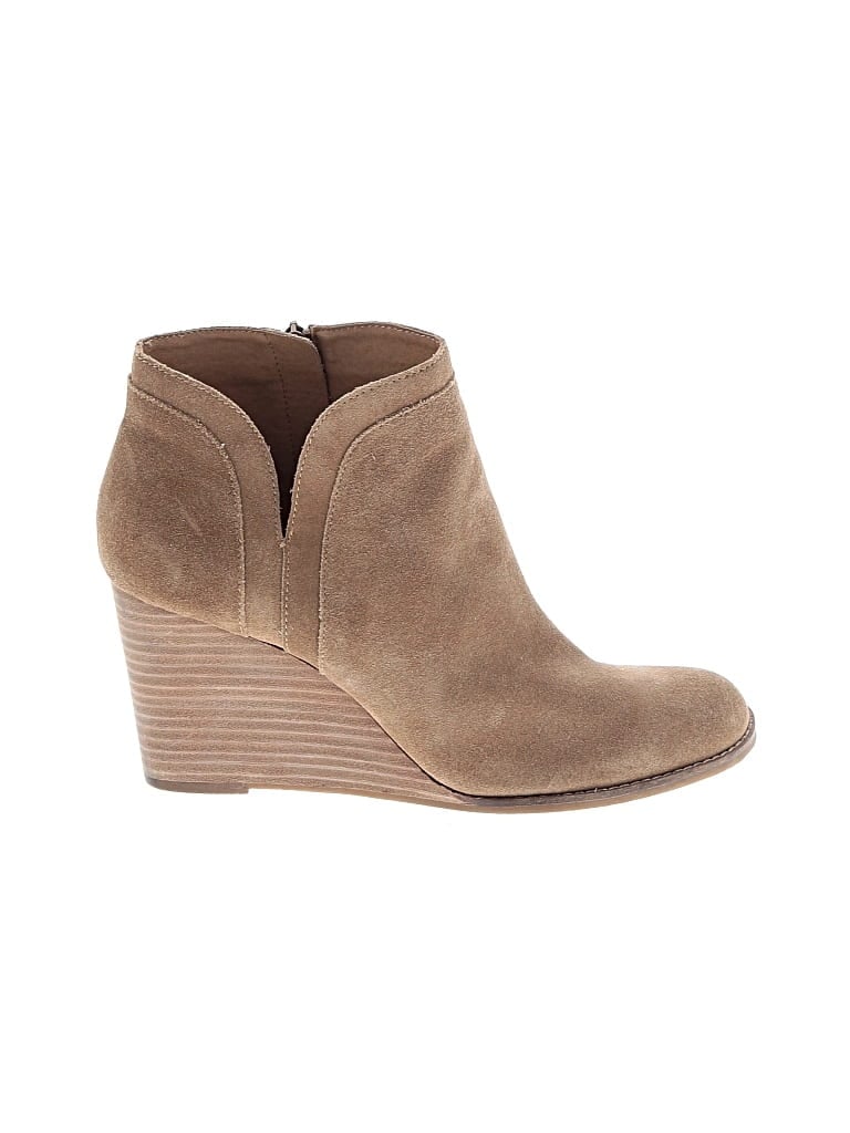 Pre-owned Lucky Brand Ankle Boots In Brown