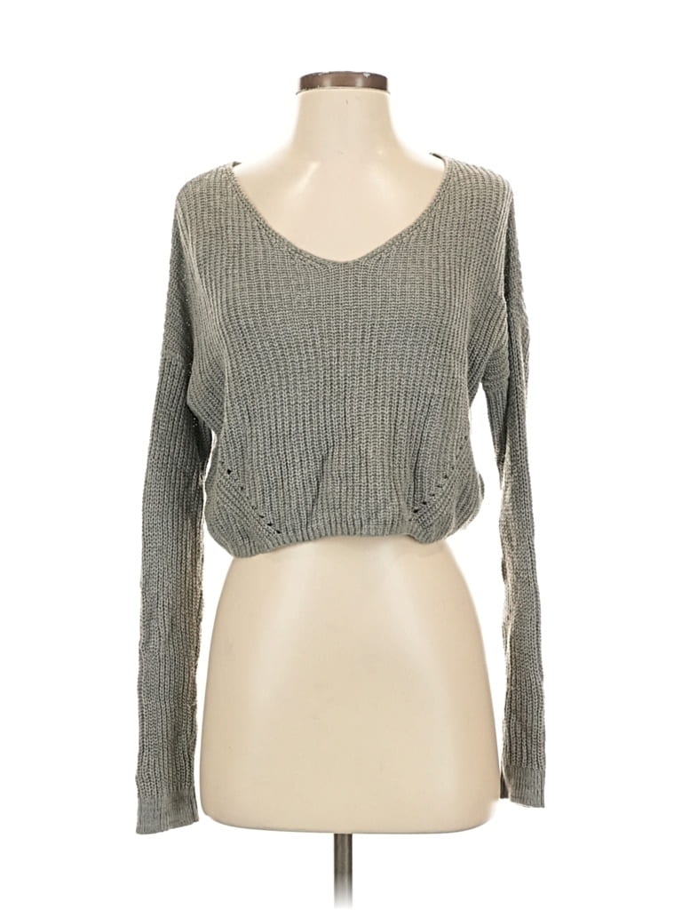 Pre-owned Wild Fable Cardigan Sweater In Gray