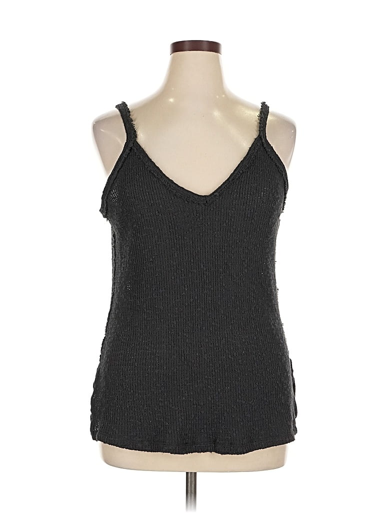 Pre-owned We The Free Sleeveless Top Black Halter Neckline Tops