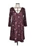 Mudd Paisley Burgundy Casual Dress Size L - photo 1