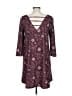 Mudd Paisley Burgundy Casual Dress Size L - photo 2