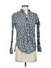 J.Crew Checkered-gingham Blue Long Sleeve Button-Down Shirt Size 2 - photo 1