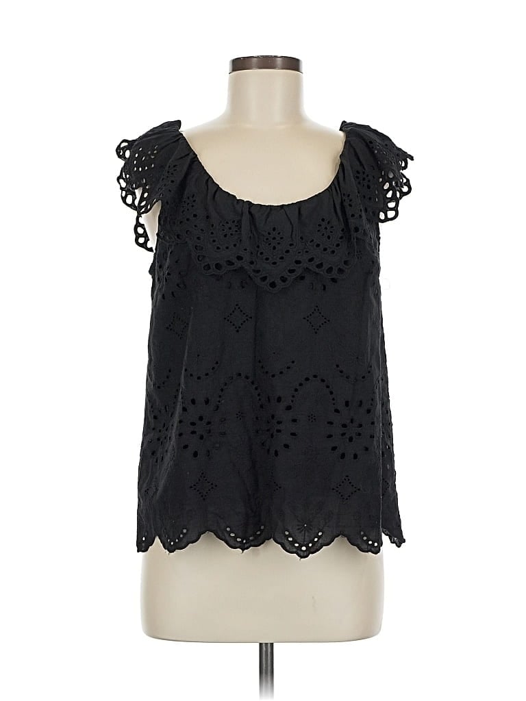 ANDREE BY UNIT Pre-owned Sleeveless Blouse In Black