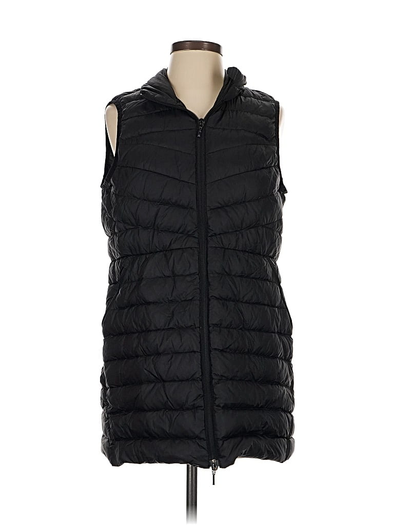 Pre-owned Lands' End Vest In Black
