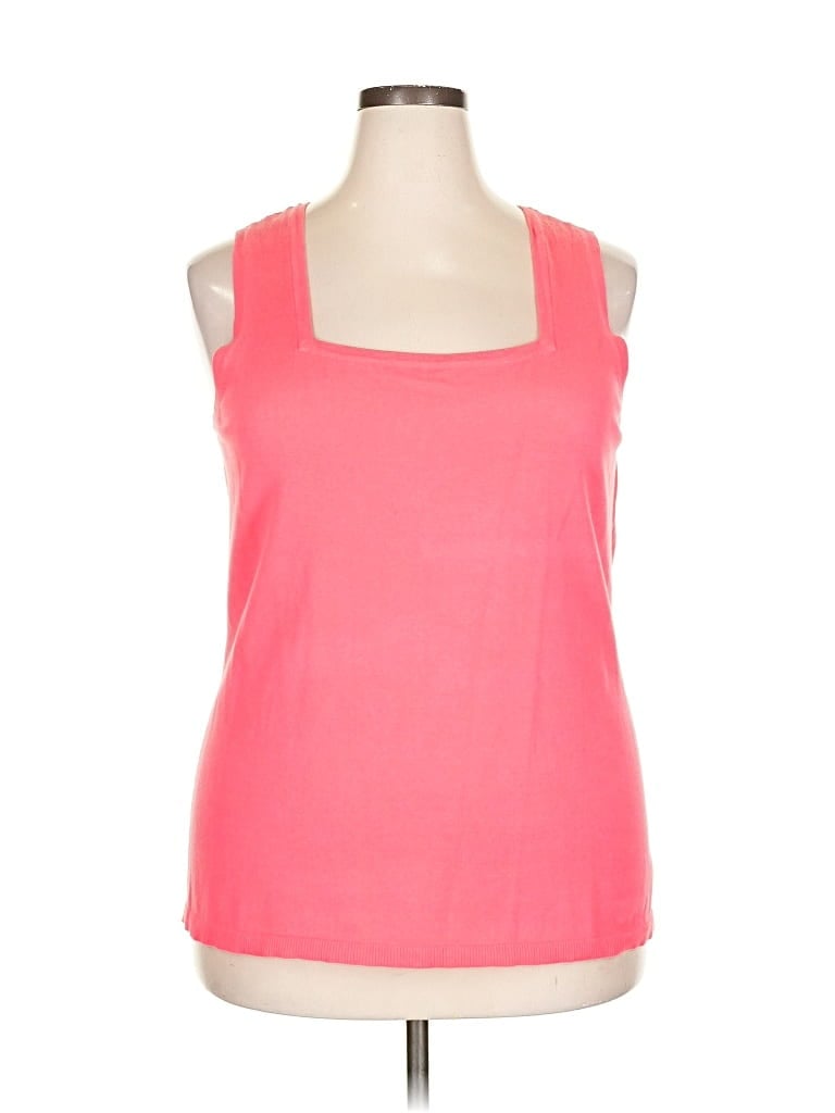 LANE BRYANT Pre-owned Tank Top Pink Halter Neckline Tops
