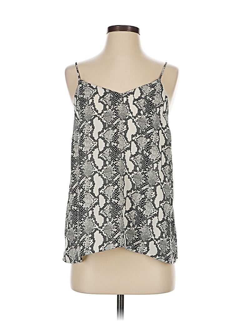 Pre-owned Assorted Brands Sleeveless Blouse In Silver