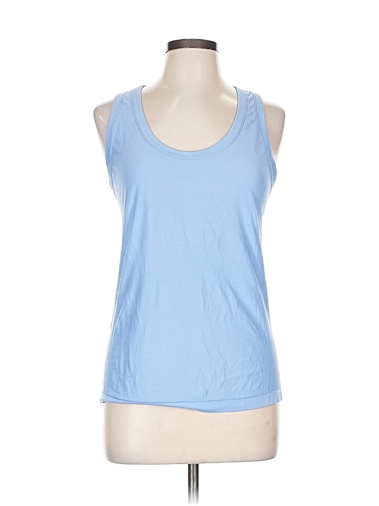 Pre-owned Active By Old Navy Tank Top Blue Halter Neckline Tops