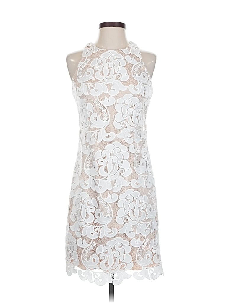 Click to view more detailed imagery on our partner's website Pre-owned Eliza J Cocktail Dress In White