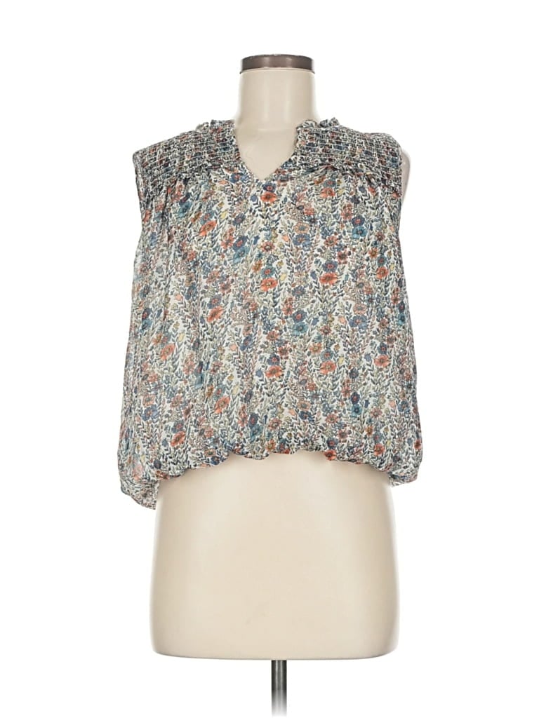 ROSE + OLIVE Pre-owned Sleeveless Blouse In Gray