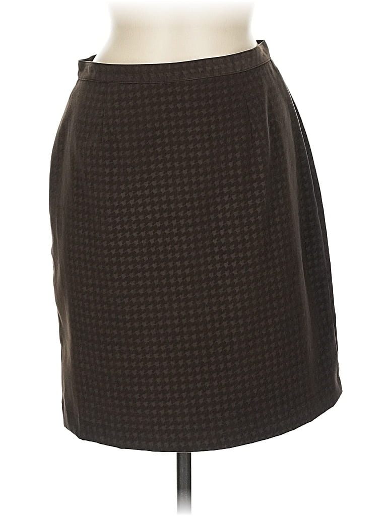Click to view more detailed imagery on our partner's website Pre-owned Petite Sophisticate Formal Skirt In Brown