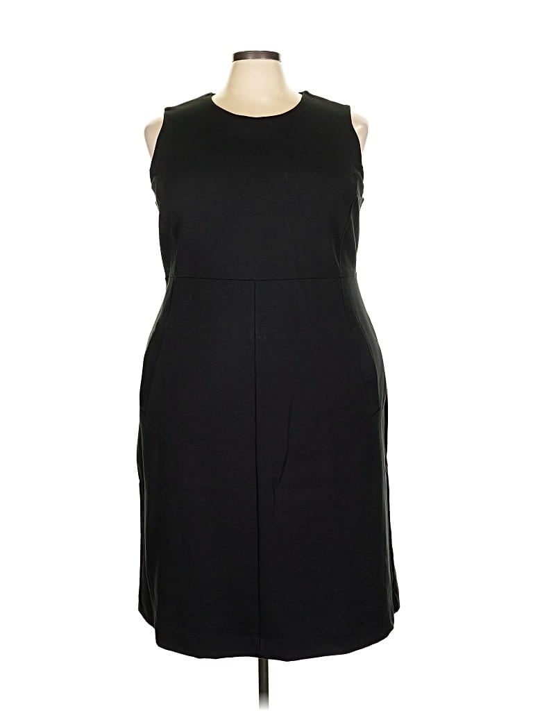 Pre-owned Lands' End Cocktail Dress In Black