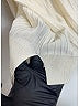 Acne Studios Ivory Issy Rib Crop Sweater Size S - photo 8