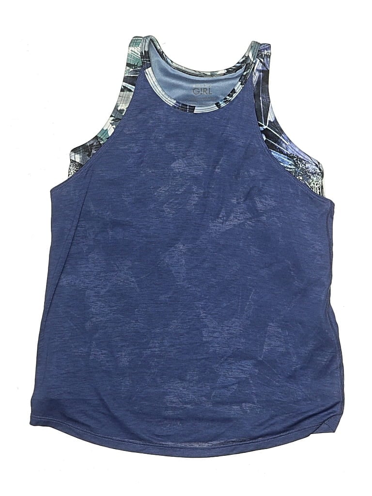 Click to view more detailed imagery on our partner's website Pre-owned Athleta Girl Kids' Active Tank Top In Blue
