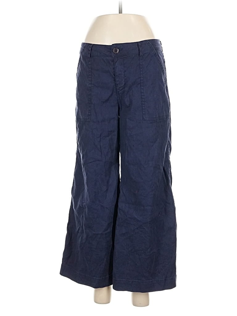 Pre-owned Level 99 Linen Pants In Blue