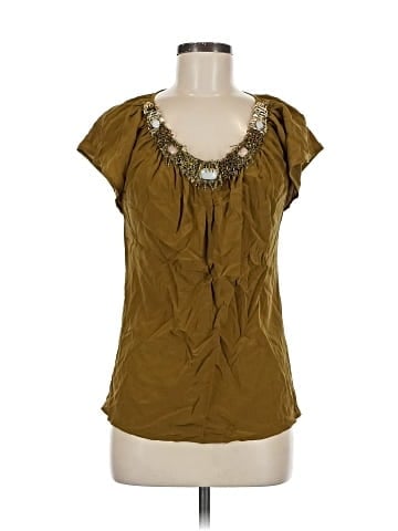 Twelfth Street by Cynthia Vincent Short Sleeve Silk Top (view 1)