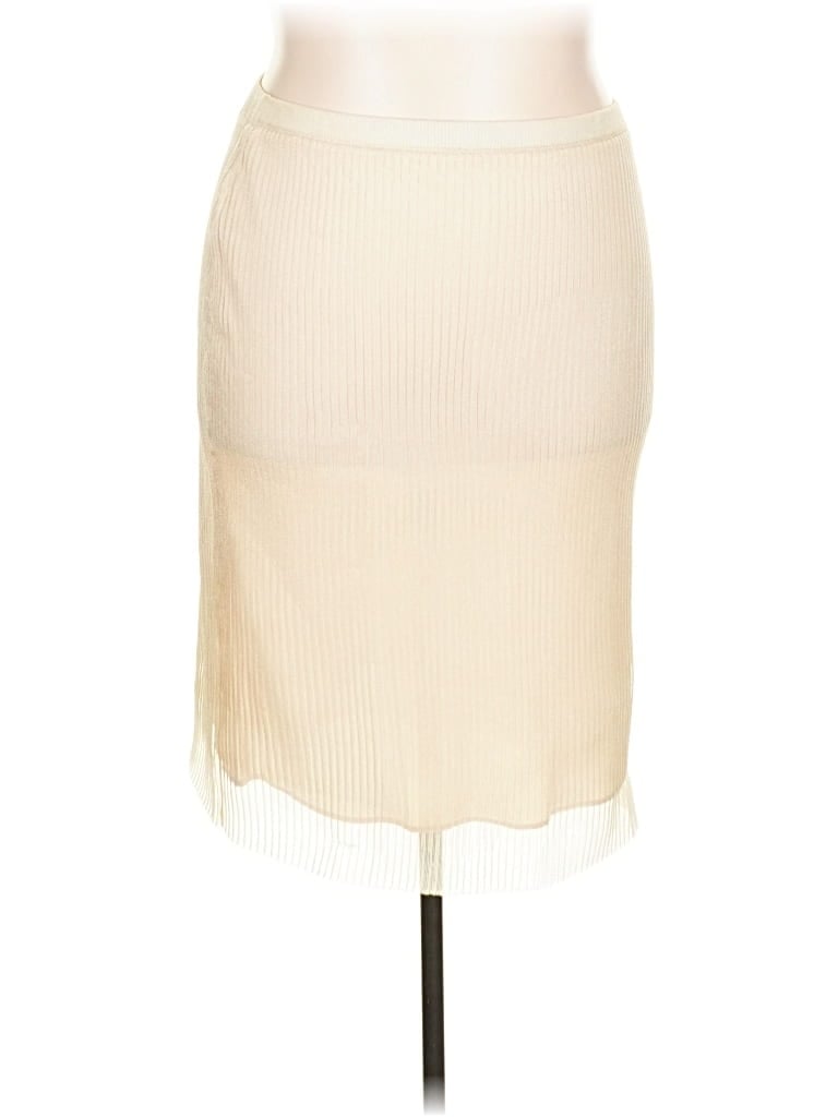 Pre-owned J.crew Collection Casual Skirt In White