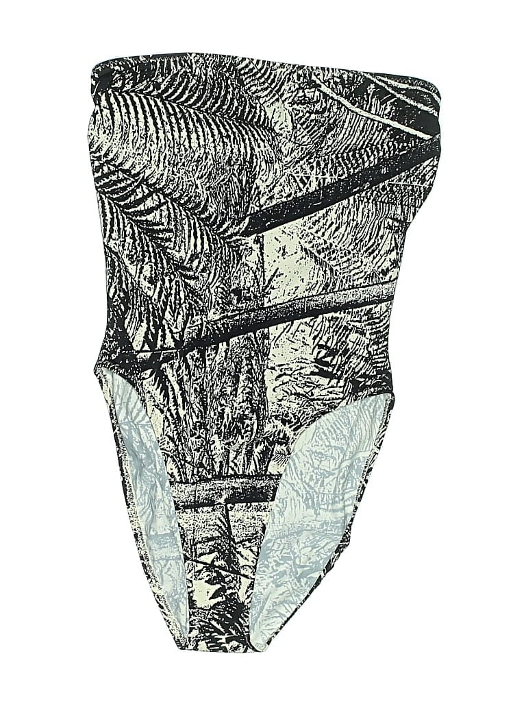 Pre-owned Norma Kamali One Piece Swimsuit In Gray