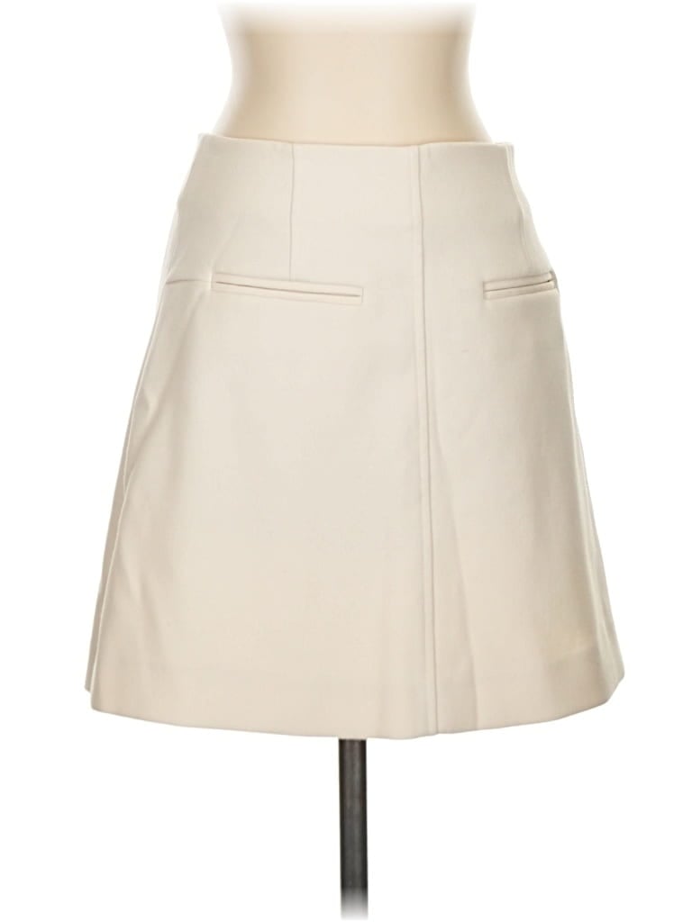 Pre-owned Chelsea28 Faux Leather Skirt In White