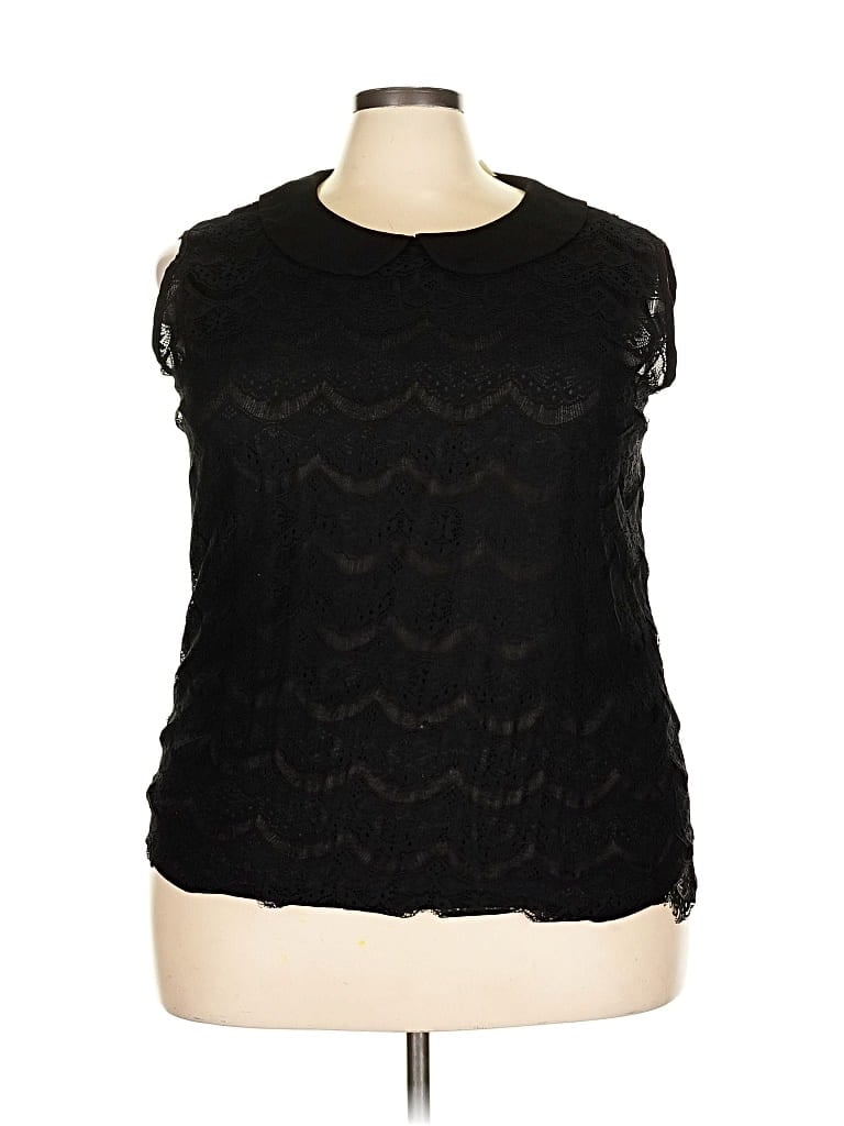 PERSEPTION CONCEPT Pre-owned Sleeveless Blouse In Black