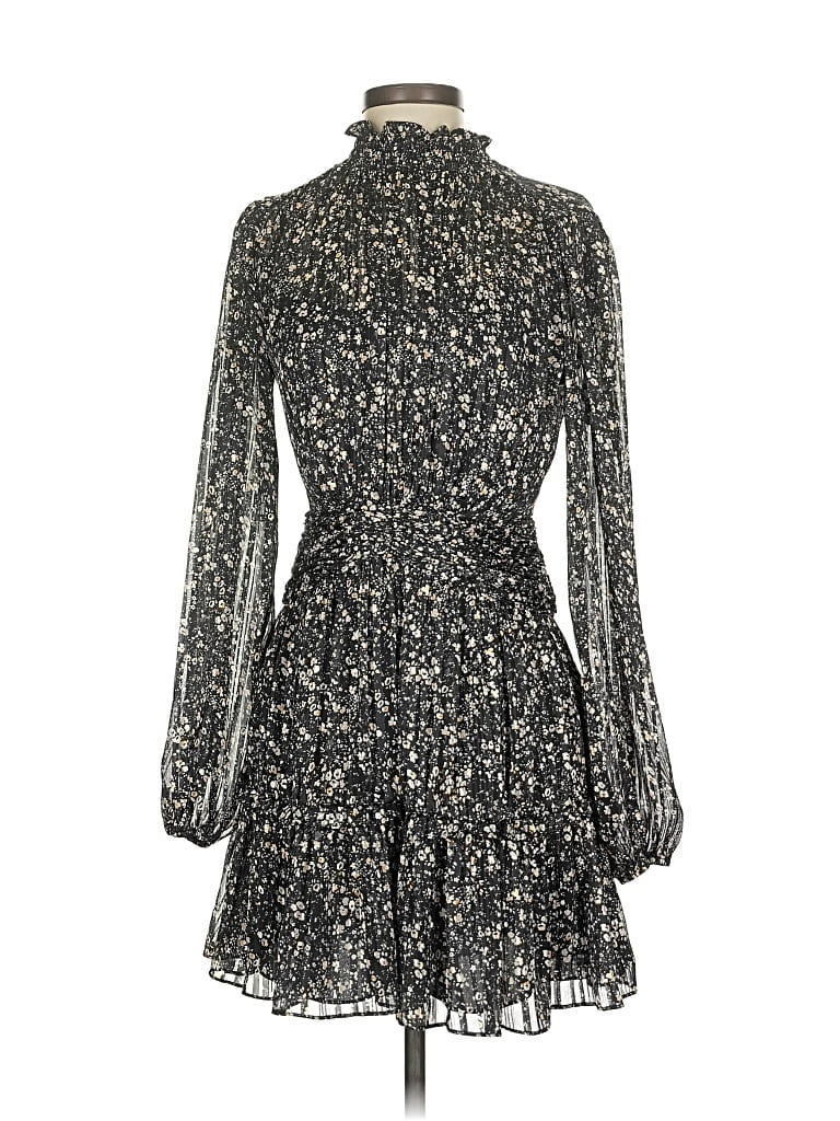 Pre-owned ml Monique Lhuillier Cocktail Dress In Silver