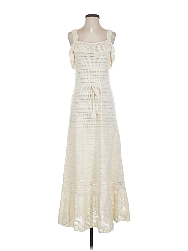 Pre-owned Inc International Concepts Casual Dress In White