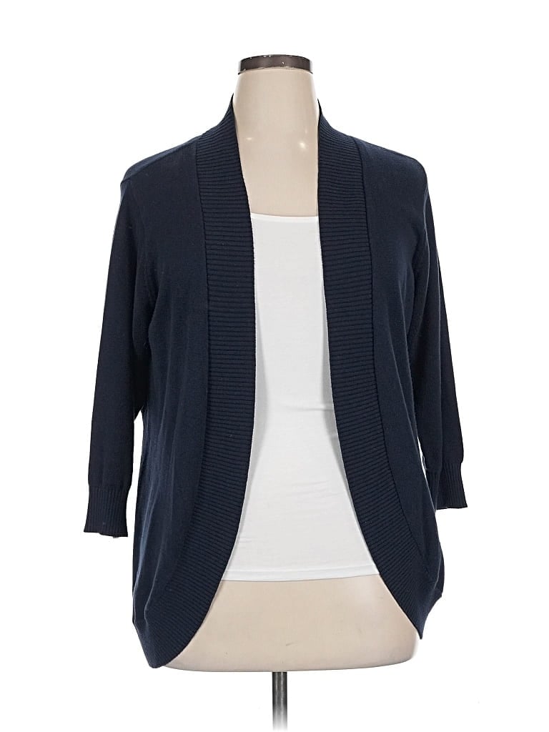 Pre-owned 89th & Madison Cardigan Sweater In Blue