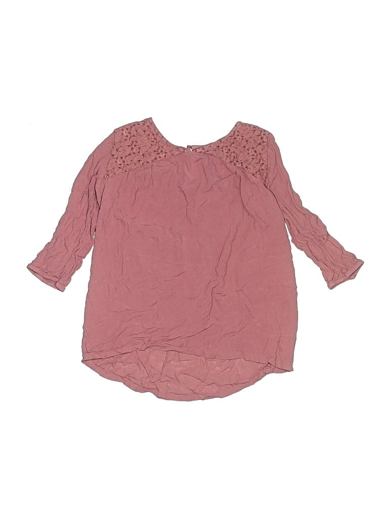 OLD NAVY Pre-owned Kids' 3/4 Sleeve Blouse In Pink