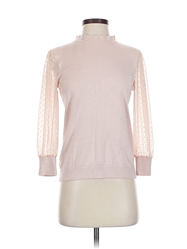 Pre-owned Adrianna Papell Turtleneck Sweater In Pink