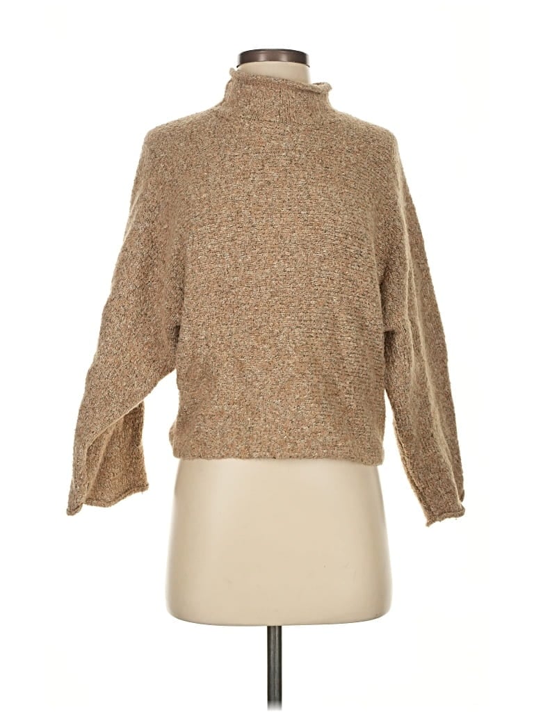 Pre-owned William Rast Turtleneck Sweater In Brown