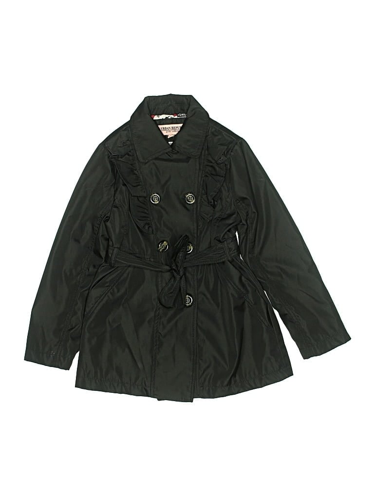 Pre-owned Urban Republic Kids' Trenchcoat In Green