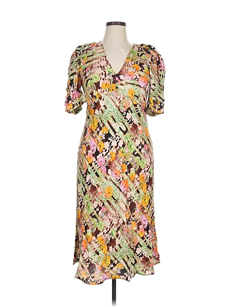 Pre-owned Raquel Allegra Casual Dress In Yellow