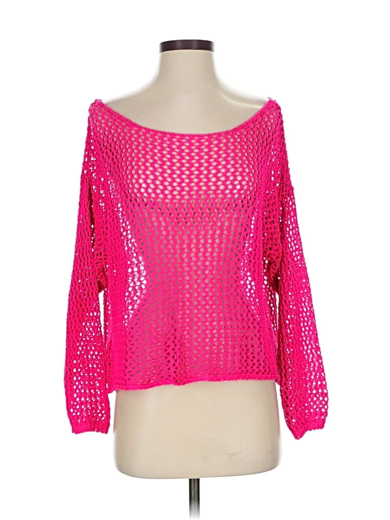Pre-owned Suzy D Pullover Sweater In Pink