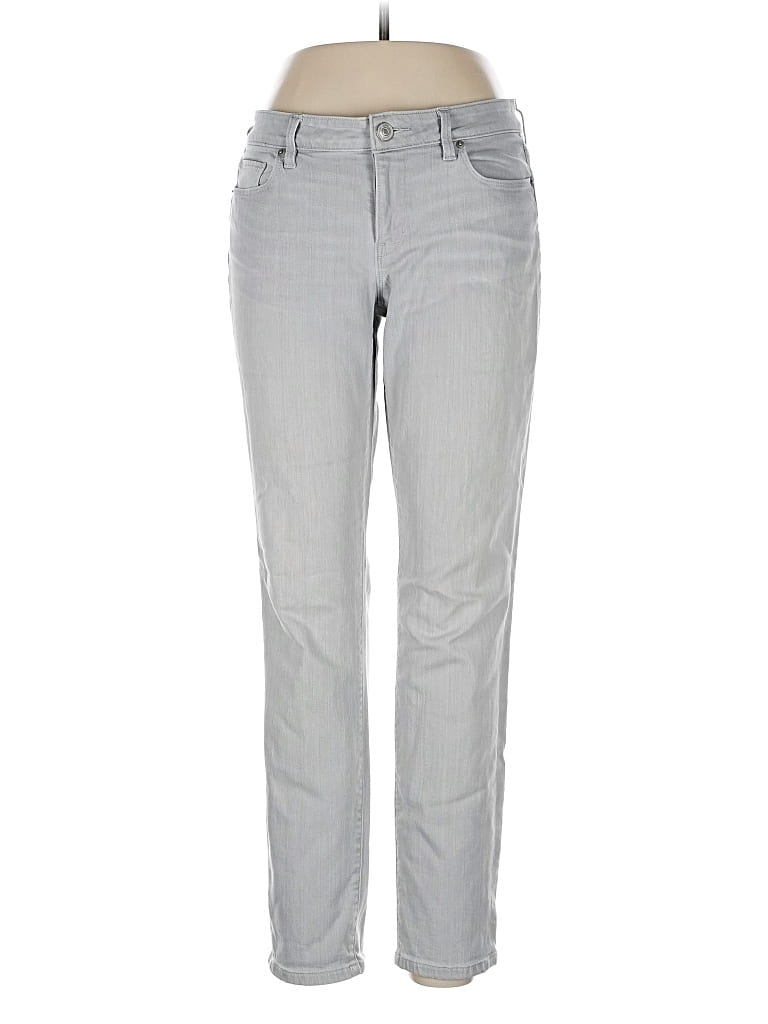 Pre-owned Ann Taylor Loft Jeans In Gray