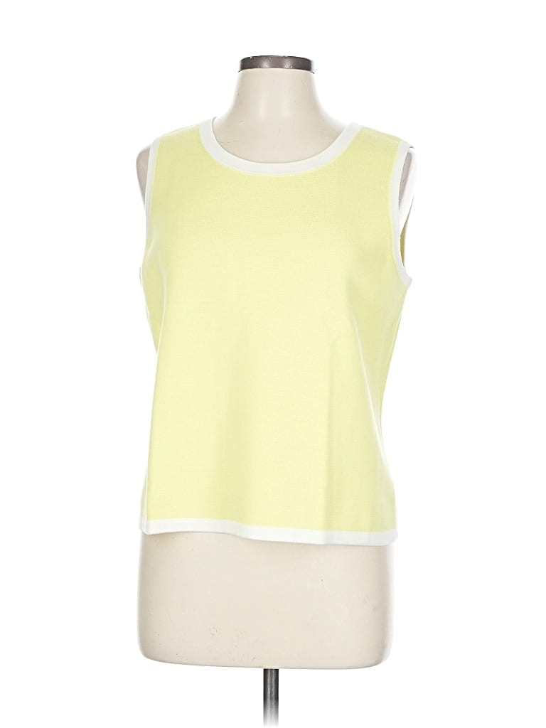 Pre-owned Talbots Sleeveless T-shirt In Yellow