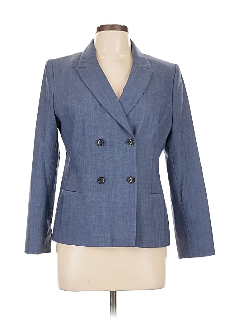 Pre-owned Banana Republic Wool Blazer Jacket In Blue