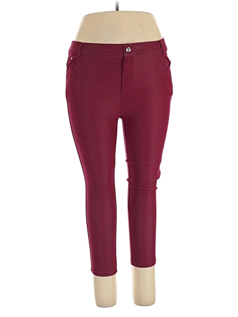 YELETE Pre-owned Active Pants In Burgundy