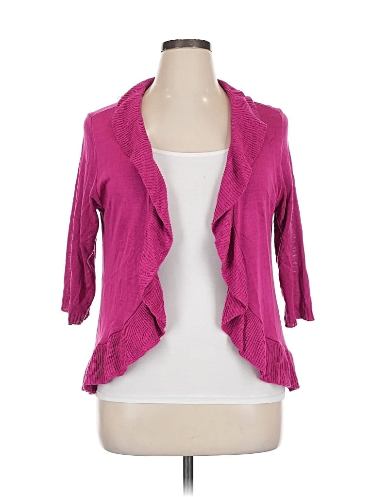 Pre-owned Dressbarn Cardigan Sweater In Pink