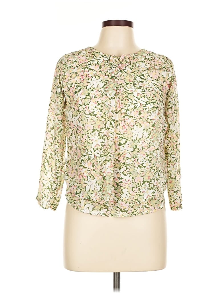 UNBRANDED Pre-owned 3/4 Sleeve Blouse In Green