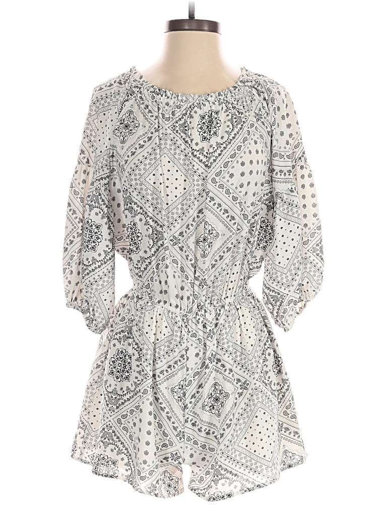 Pre-owned Made With Love Romper In Silver