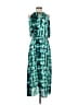 Octavia 100% Polyester Tie-dye Teal Casual Dress Size S - photo 1