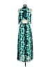 Octavia 100% Polyester Tie-dye Teal Casual Dress Size S - photo 2