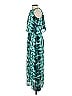 Octavia 100% Polyester Tie-dye Teal Casual Dress Size S - photo 5