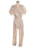 Maje Stripes Ivory Jumpsuit Size EU (FR) 38 / US 6 - photo 1